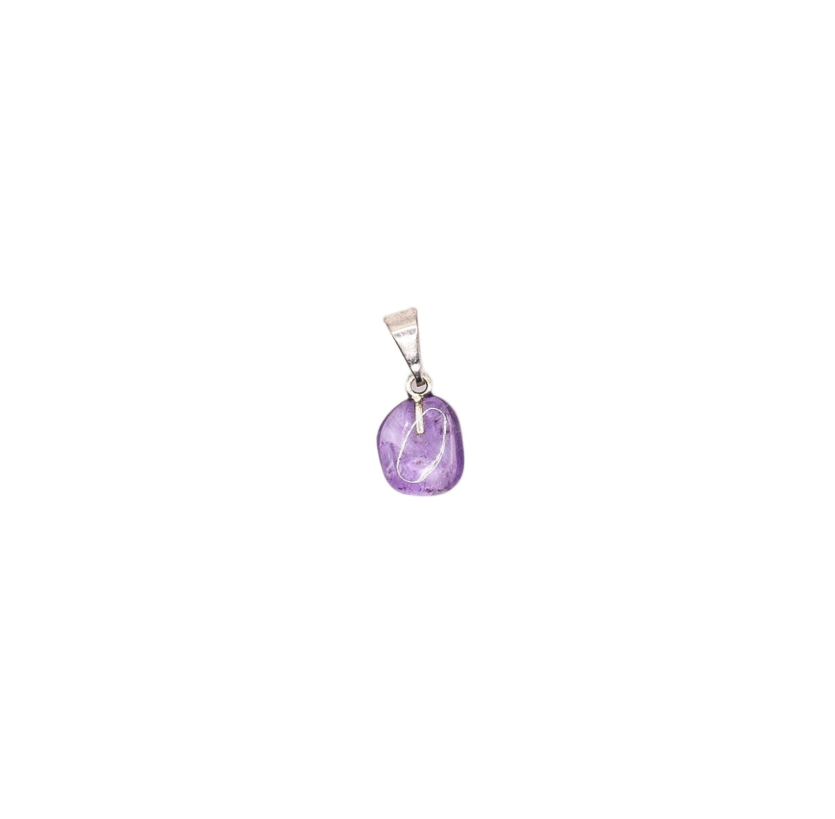 Mini pendant Amethyst - Silver plated