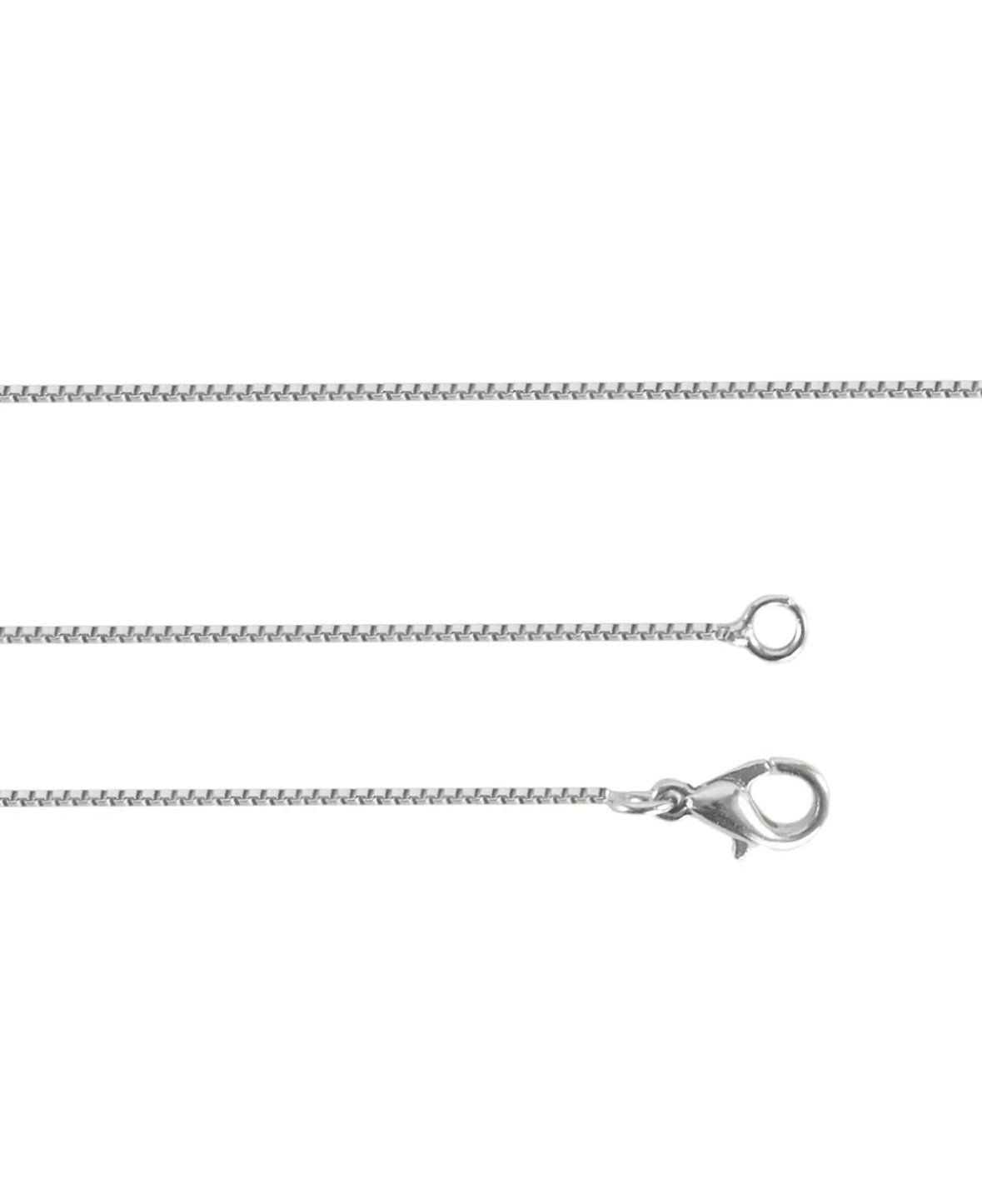 Sterling zilveren klassieke ketting in verschillende lengtes