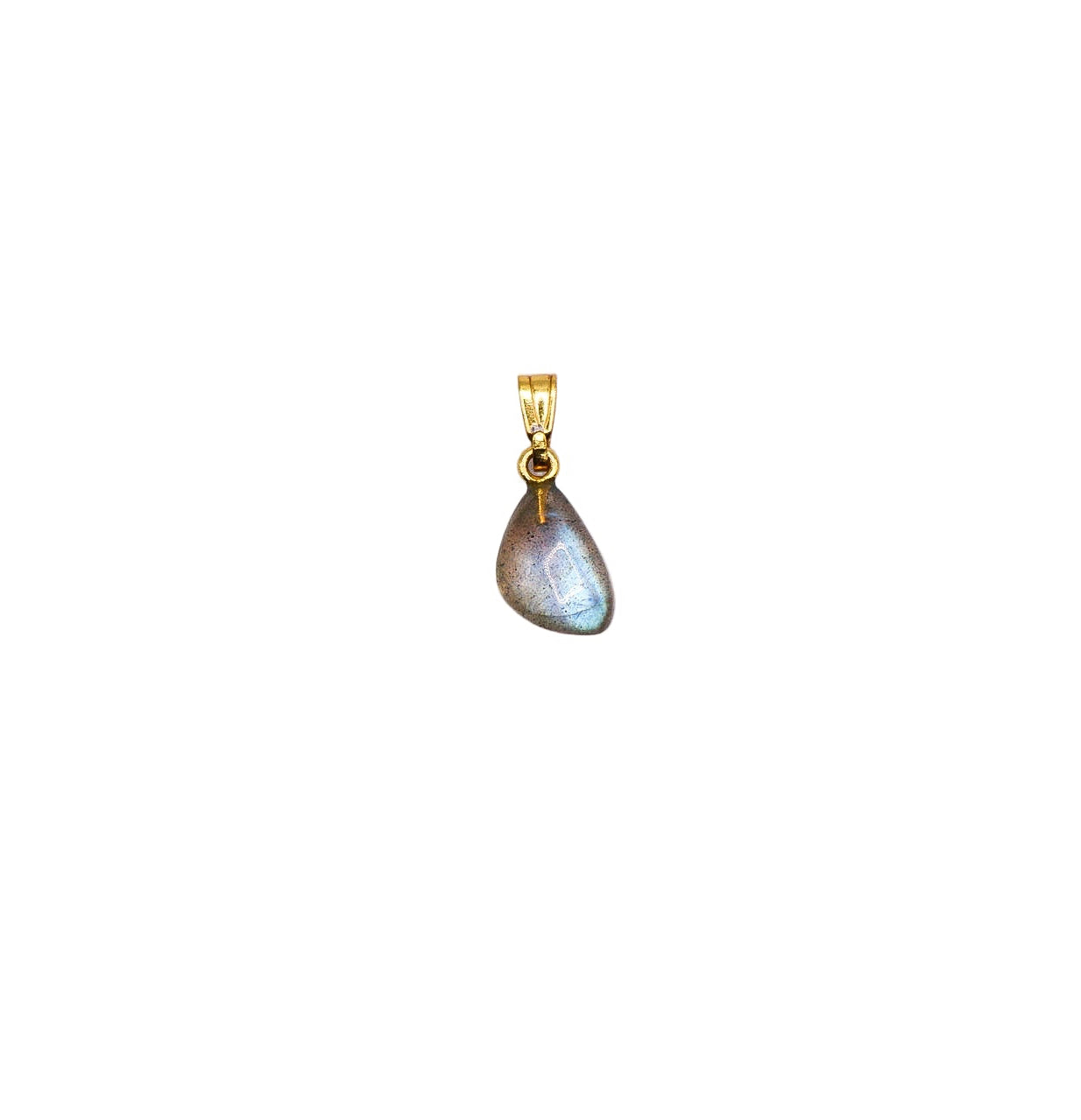 Mini pendant Labradorite - Gold plated