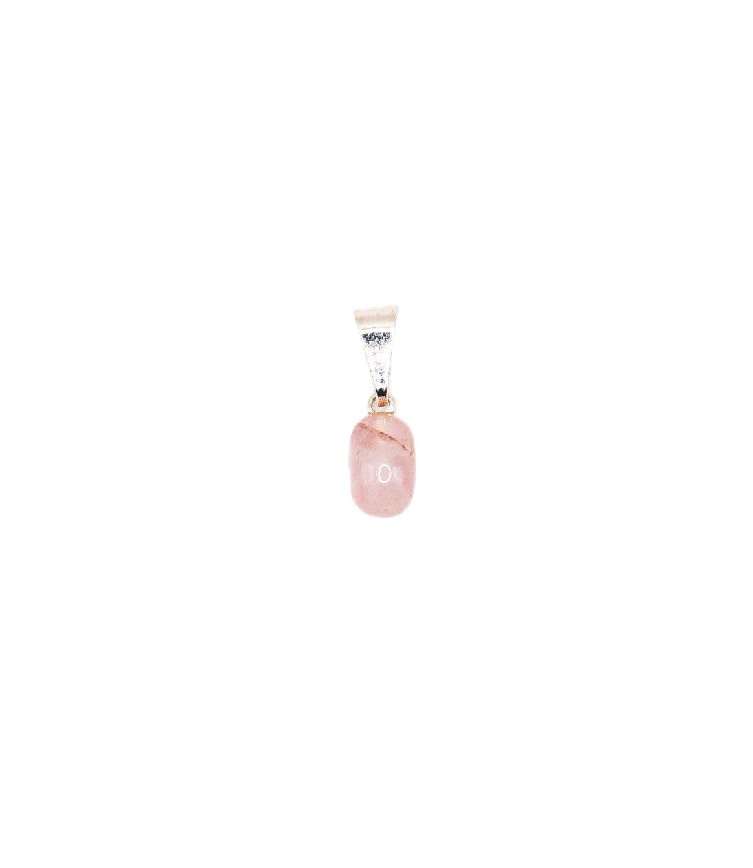 Mini pendant Rose Quartz - silver plated