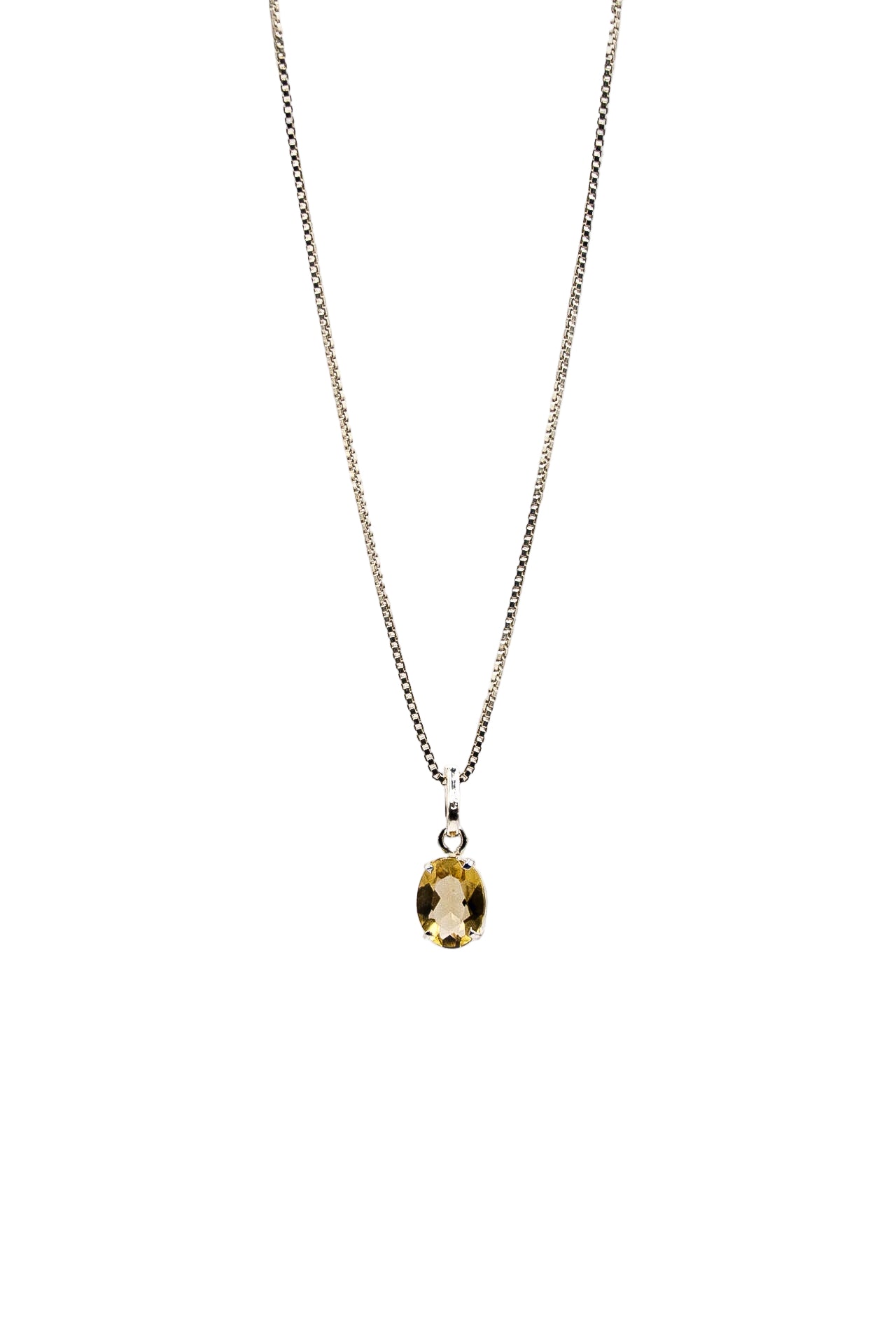 Citrine pendant - Sterling silver