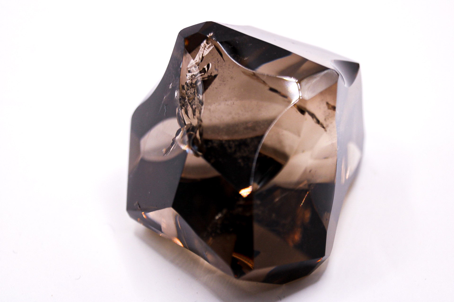 Natuurlijke donkere rookkwarts structuur detail